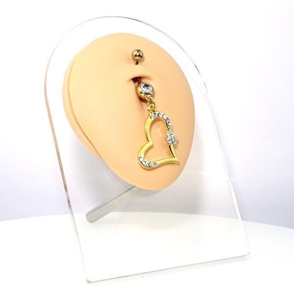 Nabelpiercing Gold-Style Herz