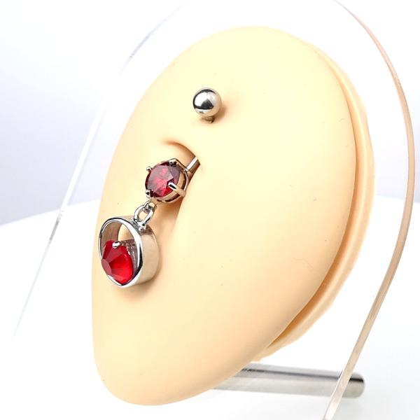 Fashion Belly Banana with red Crystalls