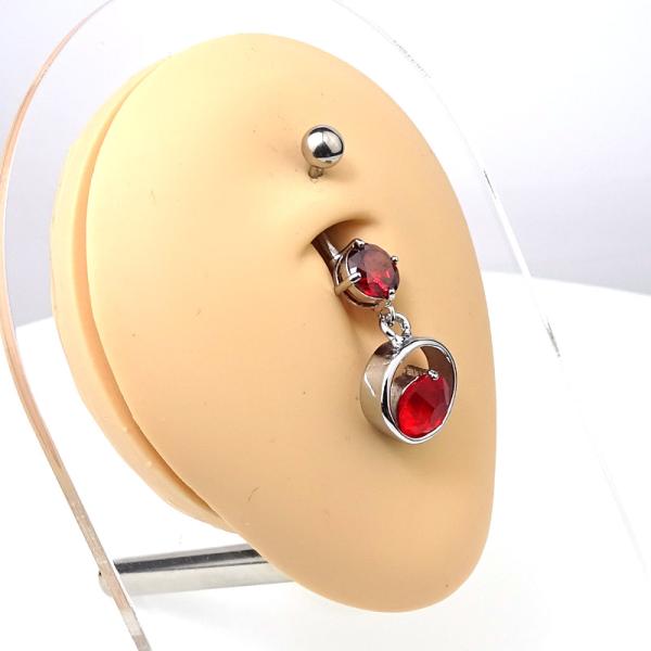 Fashion Belly Banana with red Crystalls