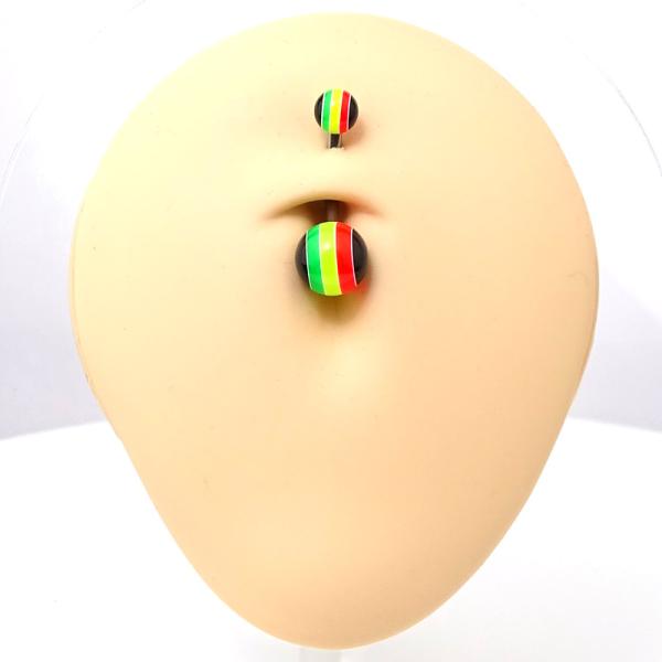 Steel Rastafari Bauchnabel Banana