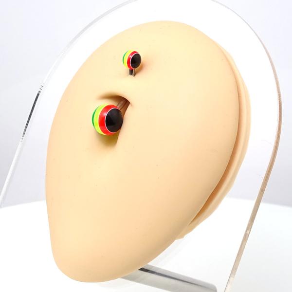 Steel Rastafari Bauchnabel Banana