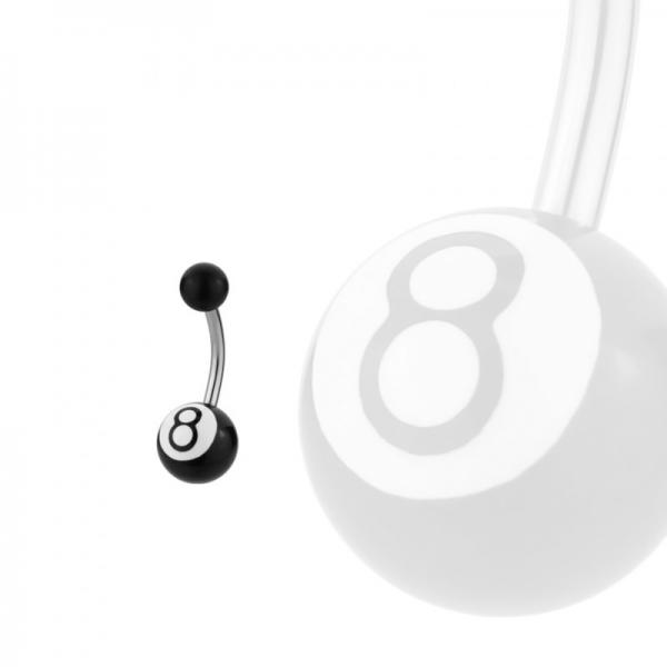 Steel Eight Ball Bauchnabel Banana