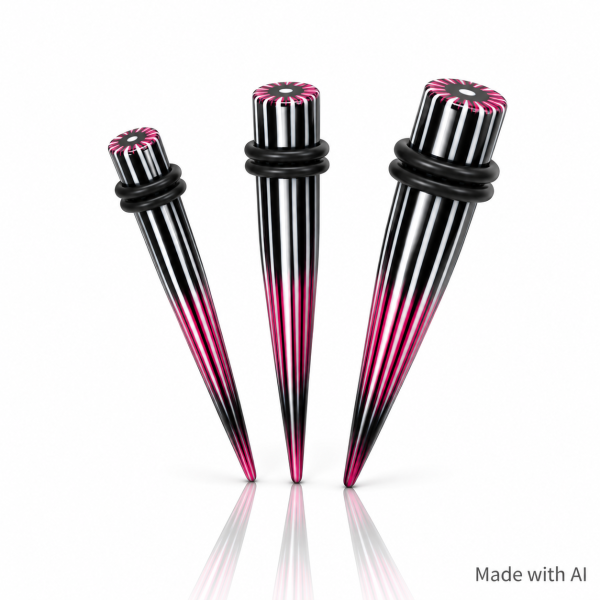 Acrylic Taper 02 Stripes