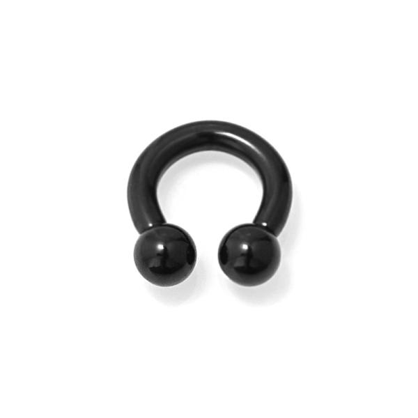 Black Steel Circular Barbell 3x10