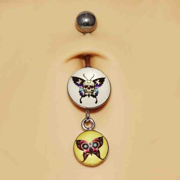 Round Picture Dangling Banana - "Schmetterlinge"