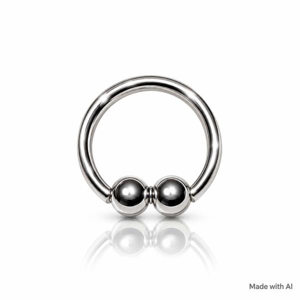 Doppel Klemmkugel Ring