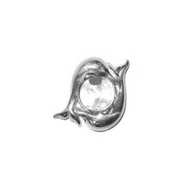Silver Orbital (Nabel-Schild) Delphin