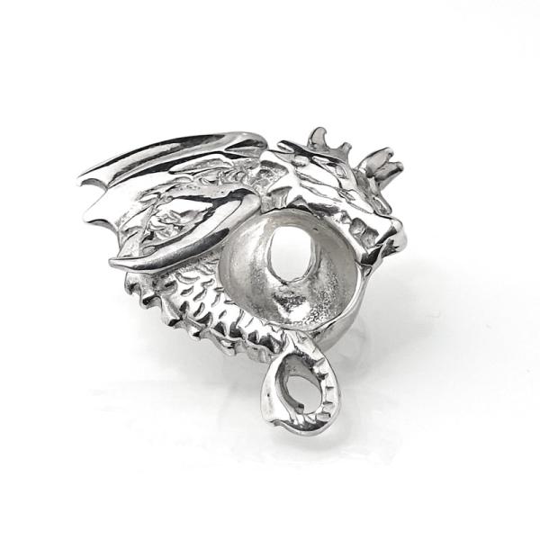 Silver Orbital (Nabel-Schild) Dragon Style 04