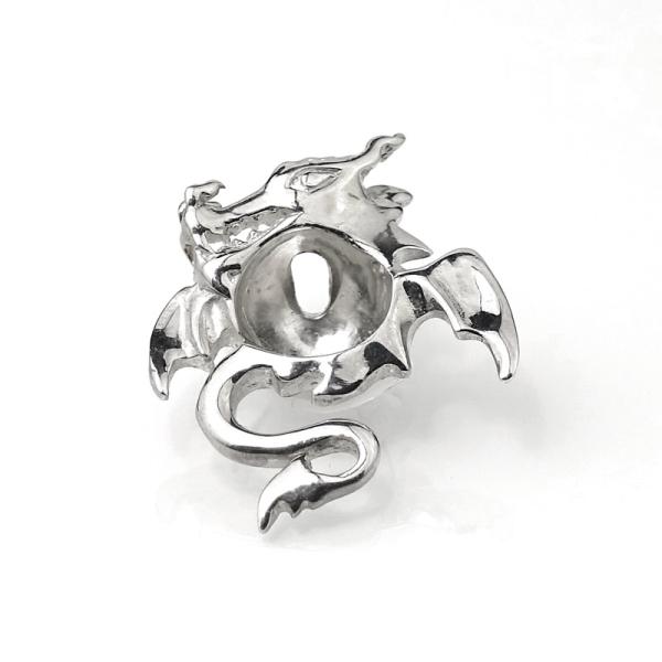 Silver Orbital (Nabel-Schild) Dragon Style 05