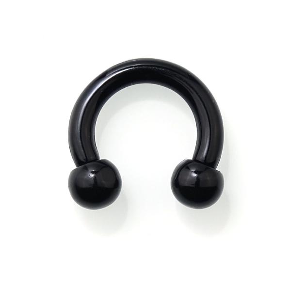 schwarzer circular barbell
