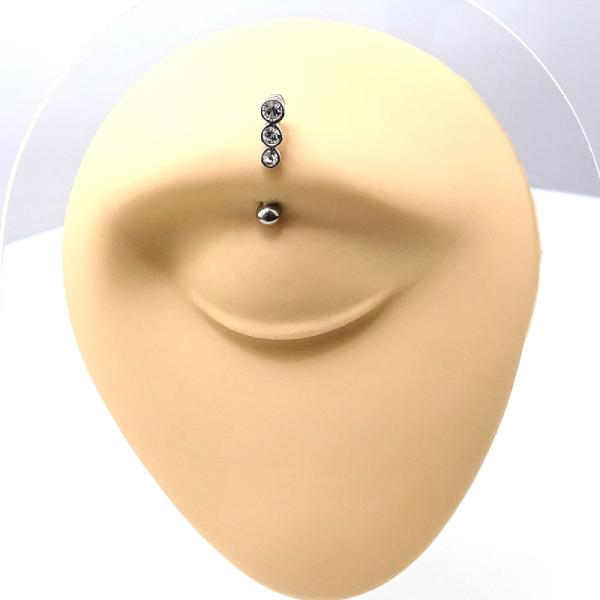 Augenbraue-Piercing mit Kristalle