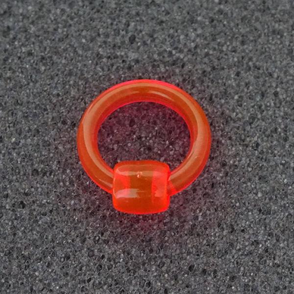 Fluoro Klemmkugel- Piercingring
