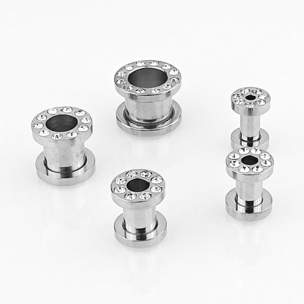 Steel Jewelled Fleshtunnel