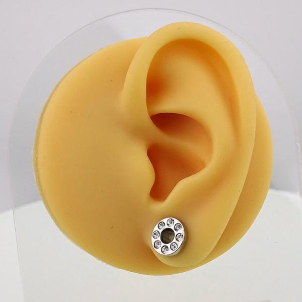 Steel Jewelled Fleshtunnel