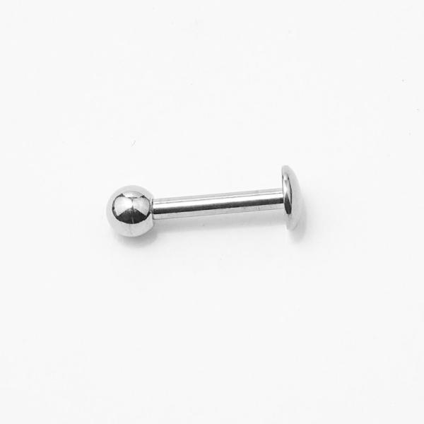 Labret Stud - Lippenstecker 1,6x10 - 4mm Kugel