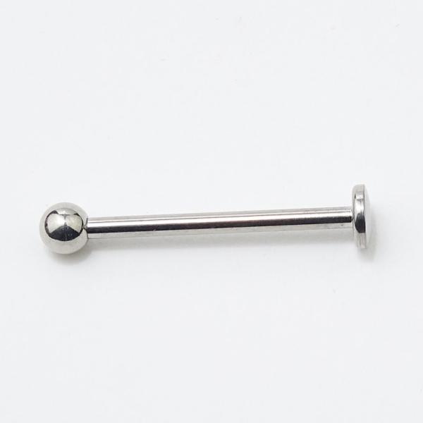 Labret Stud - Lippenstecker 1,6x20 - 4mm Kugel