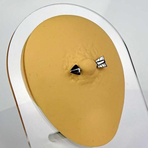 Brustpiercing Pfeil 12mm