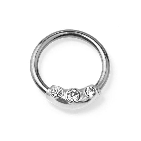Silver Jewels Ball Closure Ring 1.6x12mm