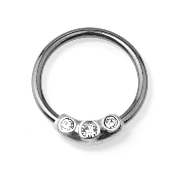 Silver Jewels Ball Closure Ring 1.6x14mm