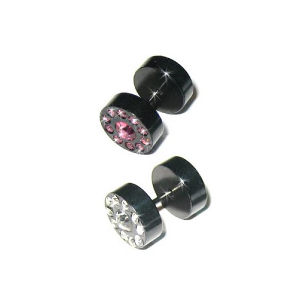 Steel Black Anodised Fake Plug