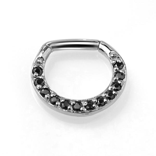 Steel Multi Jewelled Septum -  Nasenring