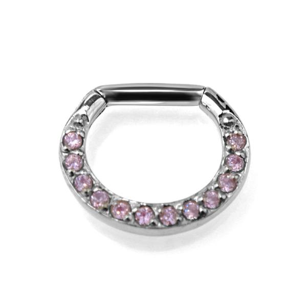 Steel Multi Jewelled Septum -  Nasenring