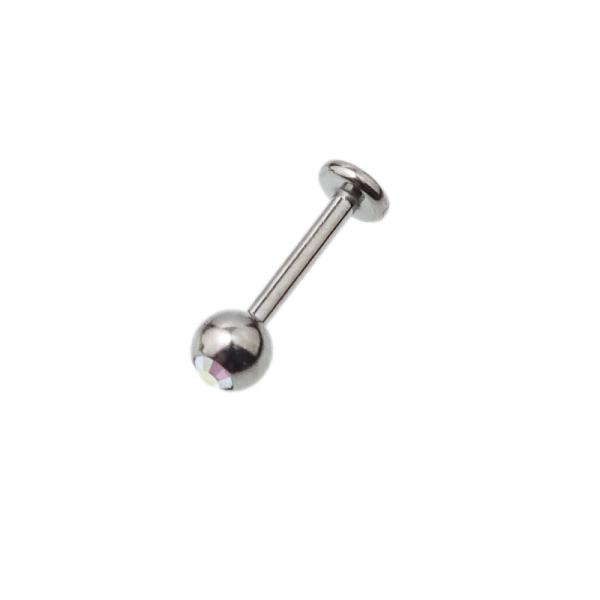 Titan Micro-Nasenstecker mit Kristall