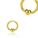 1,6 mm Gold Steel BCR mit Klemmball