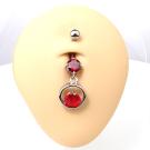 Fashion Belly Banana with red Crystalls