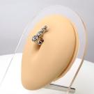 Luxus- Bauchnabelpiercing mit 4 Kristalle