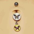 Round Picture Dangling Banana - "Schmetterlinge"