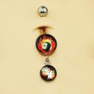 Round Picture Dangling Banana - 