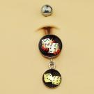 Round Picture Dangling Banana - 