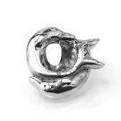 Silver Orbital (Nabel-Schild) Delphin