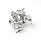 Silver Orbital (Nabel-Schild) Dragon Style 05