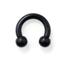 schwarzer circular barbell