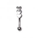 Augenbraue-Piercing - Triple Heart