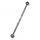 Industrial Piercing Barbell 01 (Industrial- Kugelhantel)