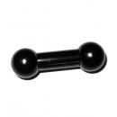 Black Steel Barbell