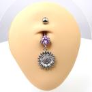 Bauchnabelpiercing Sonnenblume