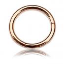 Rose Gold Steel Segment Ring Clicker