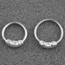 Silver Jewels Ball Closure Ring