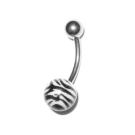 Zebrabell - Bauchnabel Piercing